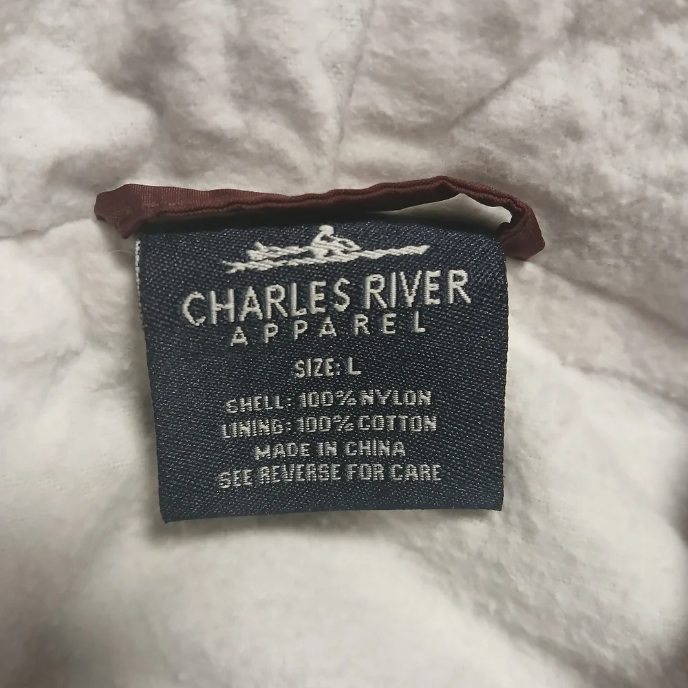 Charles River Apparel‎ Maroon Windbreaker Sz L - Picture 2 of 8